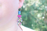Monstera earrings