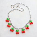 Cherries statement necklace