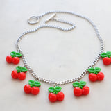 Cherries statement necklace