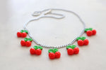 Cherries statement necklace