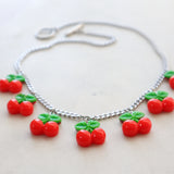 Cherries statement necklace