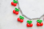 Cherries statement necklace