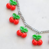 Cherries statement necklace