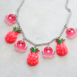 Pink statement necklace