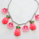 Pink statement necklace