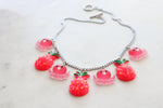 Pink statement necklace