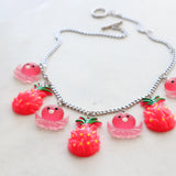 Pink statement necklace