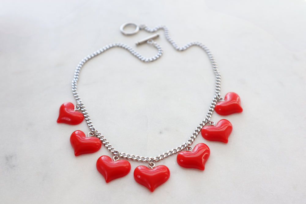 Love story statement necklace