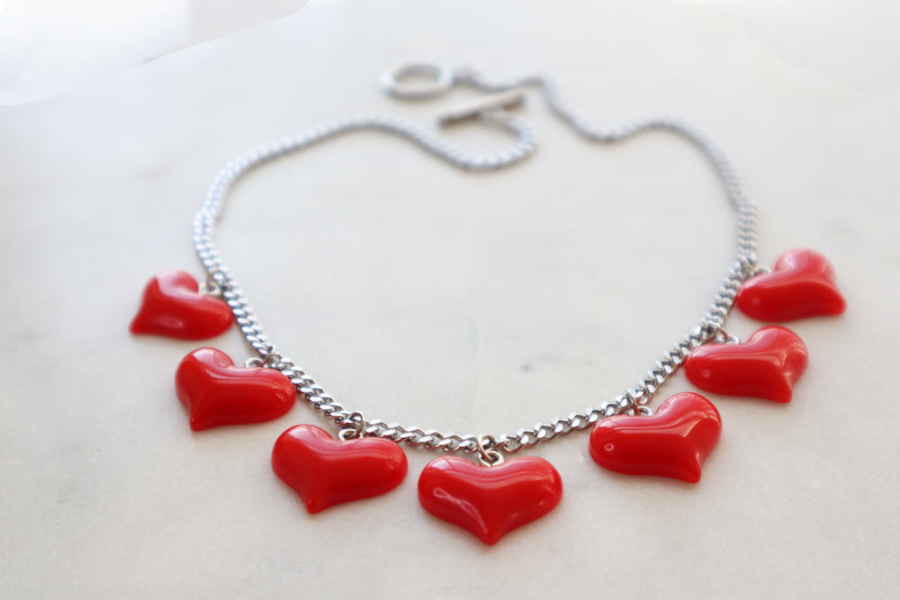 Love story statement necklace