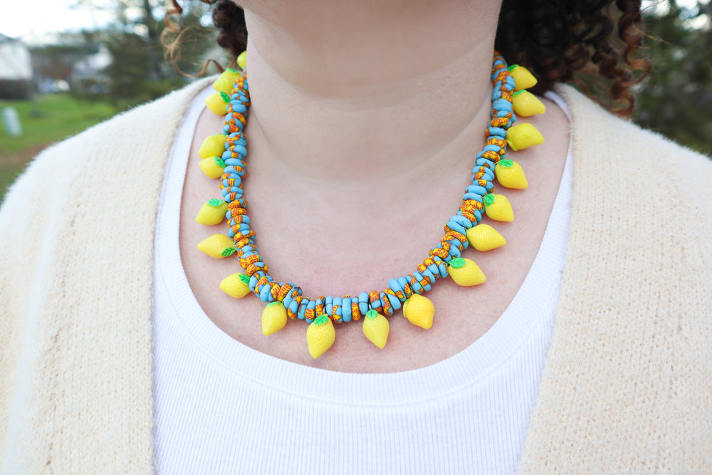 Lemons statement necklace