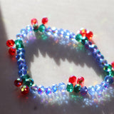 Cherry glass bracelet