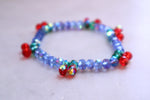 Cherry glass bracelet