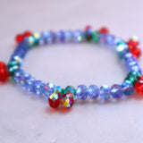 Cherry glass bracelet