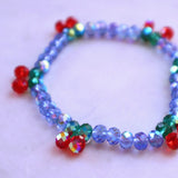 Cherry glass bracelet