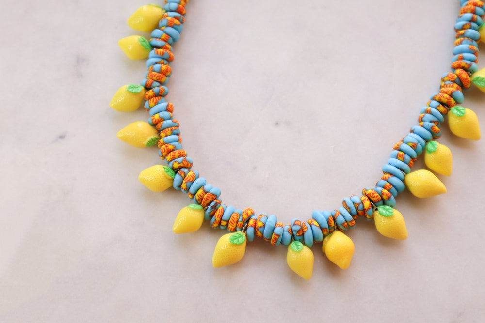 Lemons statement necklace