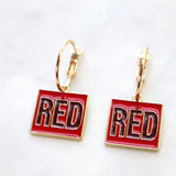 RED earrings