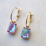 Iridescent purple madness earrings