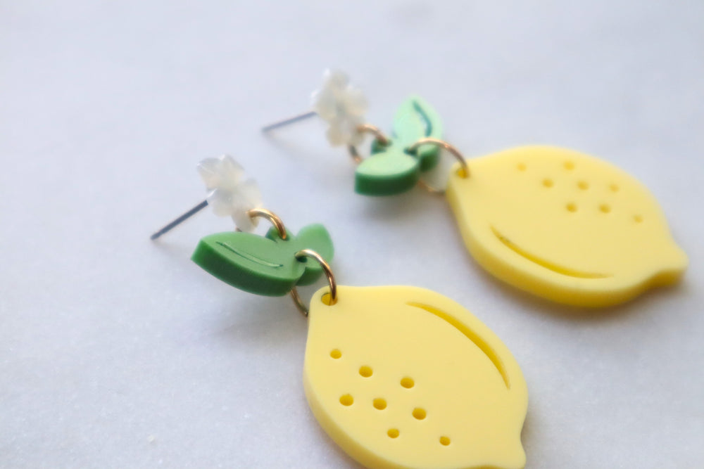 Lemon earrings