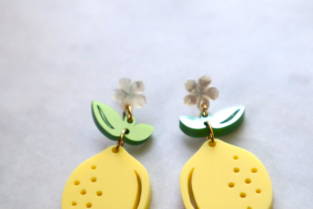 Lemon earrings