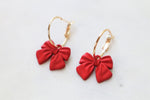 Red bow hoops