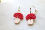 Forest mushroom earrings