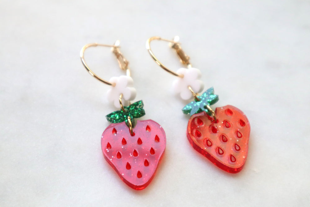 Strawberry earrings