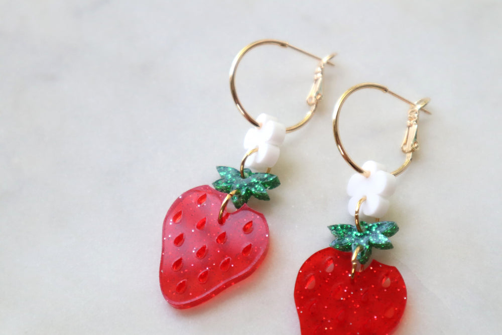 Strawberry earrings