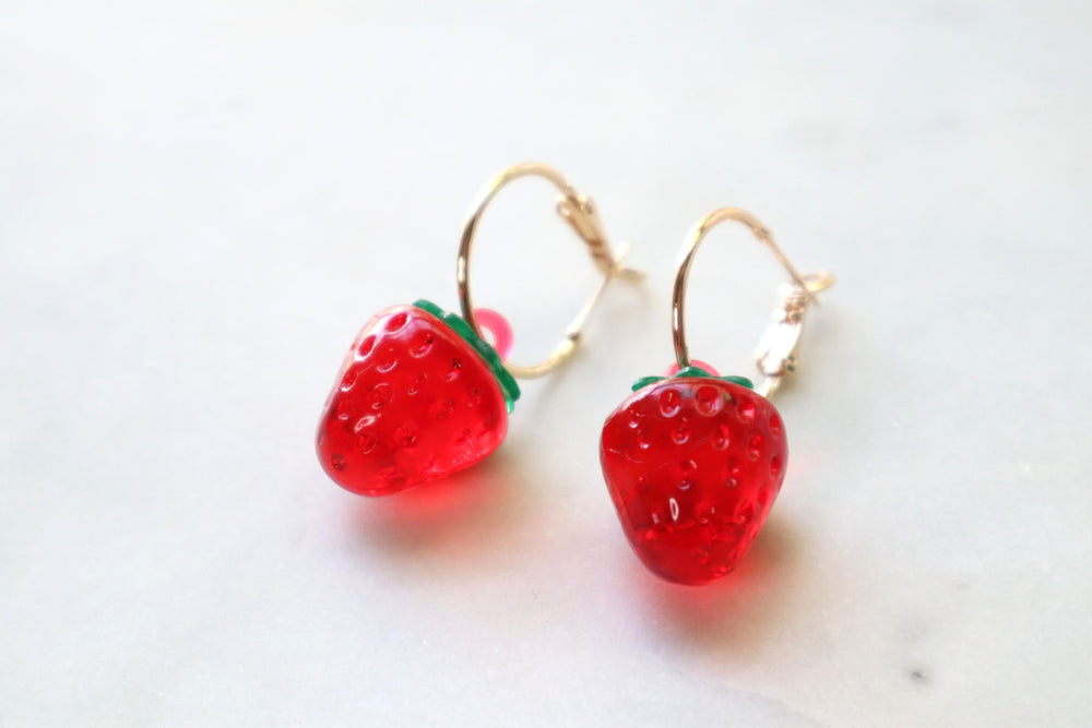 Strawberry earrings