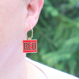 RED earrings