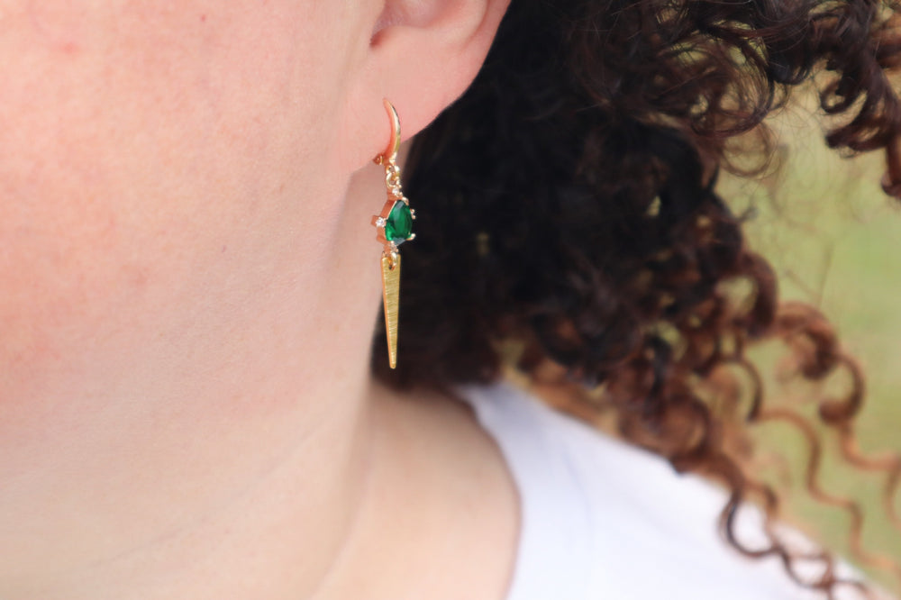 Shiny bug earrings
