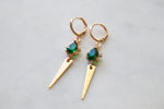 Shiny bug earrings