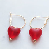 Red hearts hoops
