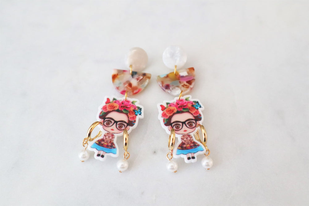 Feminist statement earrings