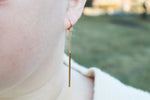 Long bar earrings
