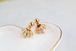 Spike gold ear jacket