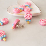 Popsicle clip-on earrings for kids