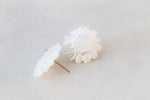 Mother of pearl sunflower earrings