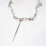 Long spike necklace