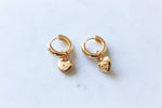 Chunky heart hoops