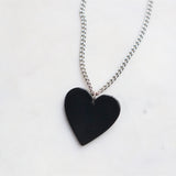 Black heart necklace
