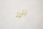 14K Gold plated star earrings