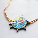 Lighthouse statement necklace