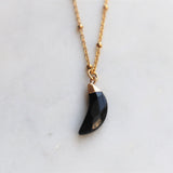 Black moon necklace