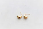 Minimalist moon stud earrings