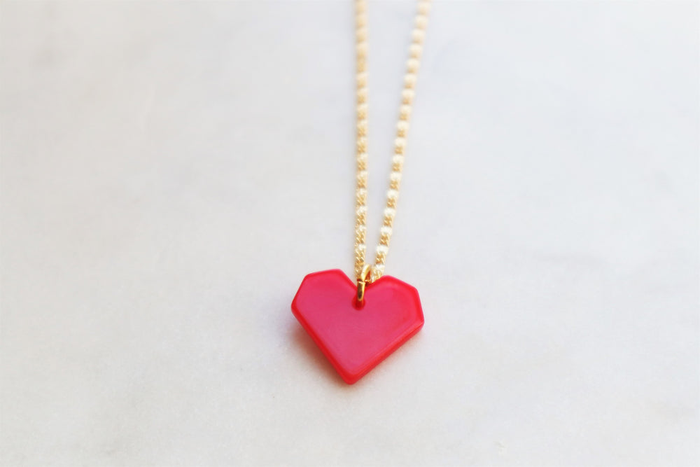 Red heart necklace