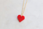 Red heart necklace