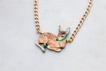 Wooden fawn necklace