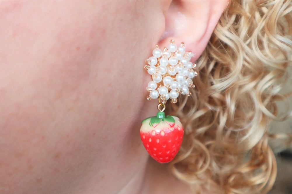 Strawberry earrings