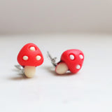 Mushroom clip-on earrings for kids
