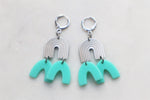Silver Rainbow earrings